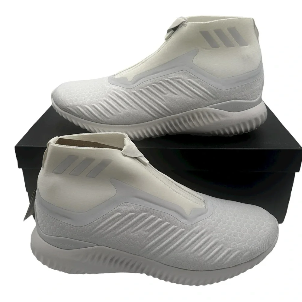 Adidas Kith x AlphaBounce Zip Shoes Mens Sz 11 Crystal White‎ Sneakers DA9707